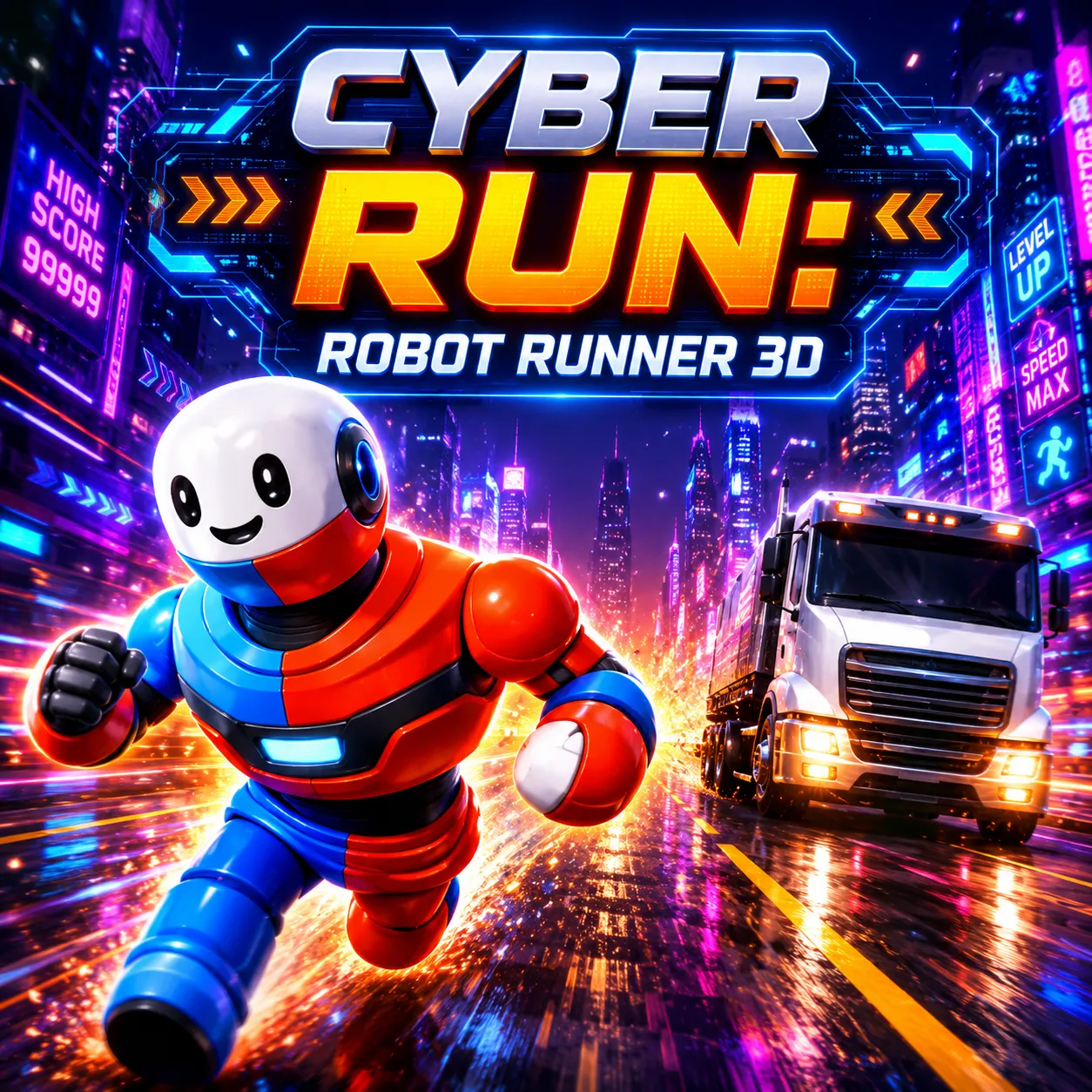 PLay Cyber Run: Robot Runner 3D now!