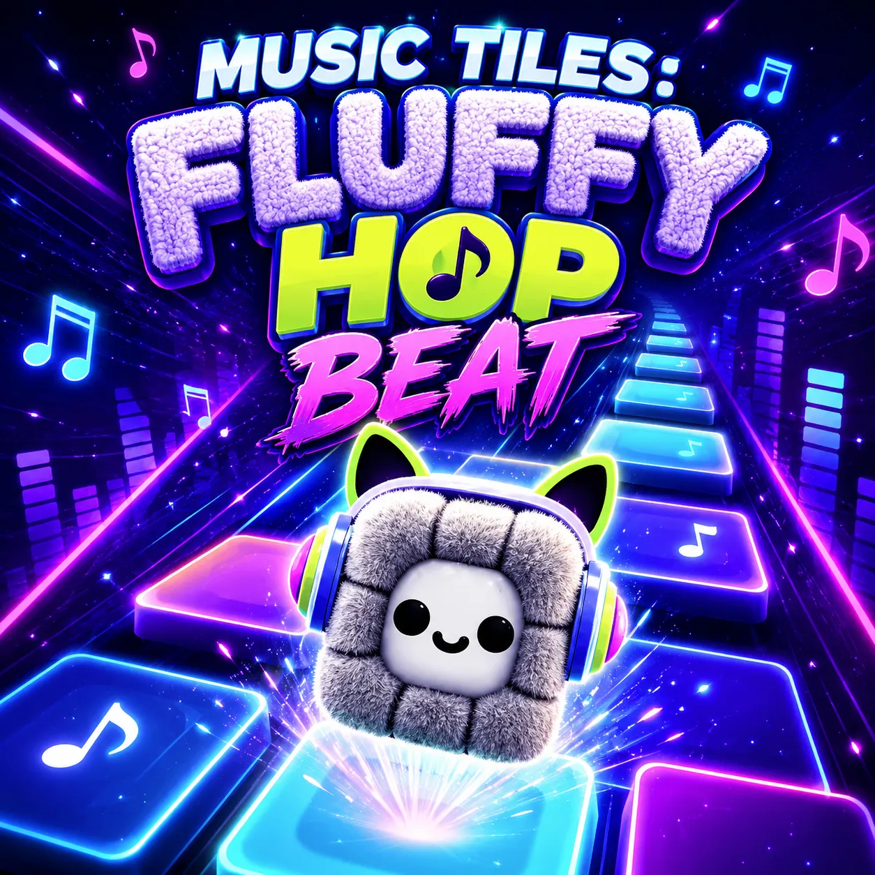 PLay Music Tiles: Fluffy Hop Beat now!