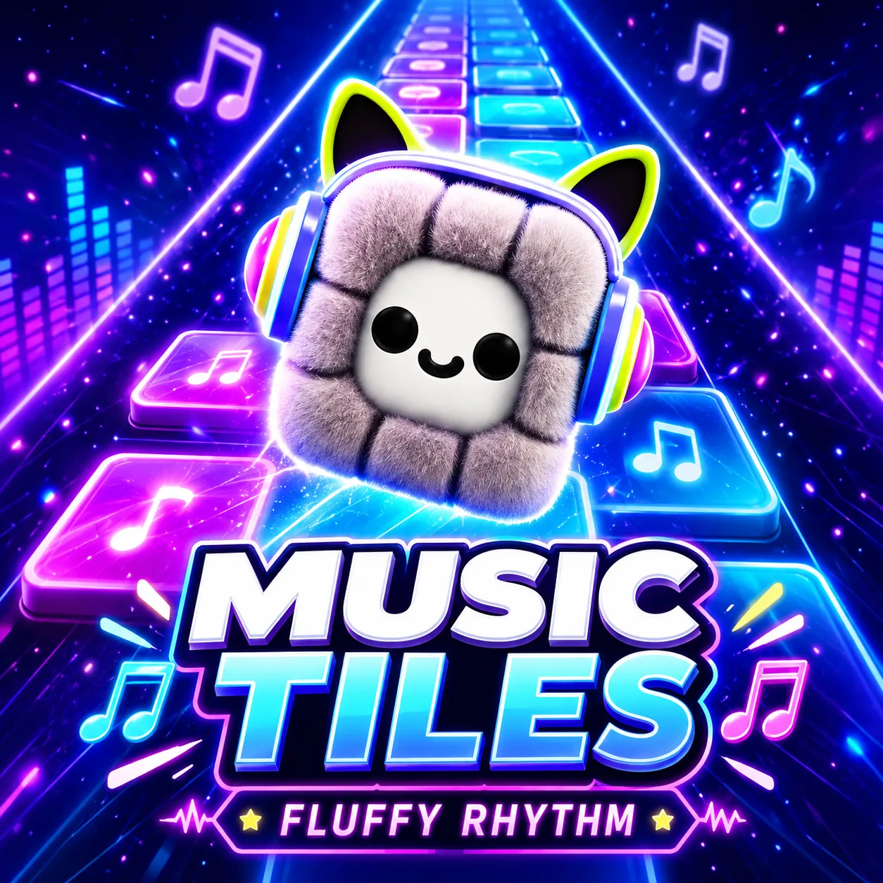 PLay Music Tiles: Fluffy Rhythm now!