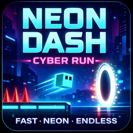 PLay Neon Dash: Cyber Run now!